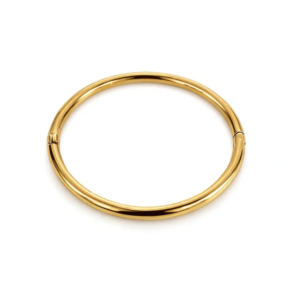 Bracelete Liso Fino Aço Inoxidável