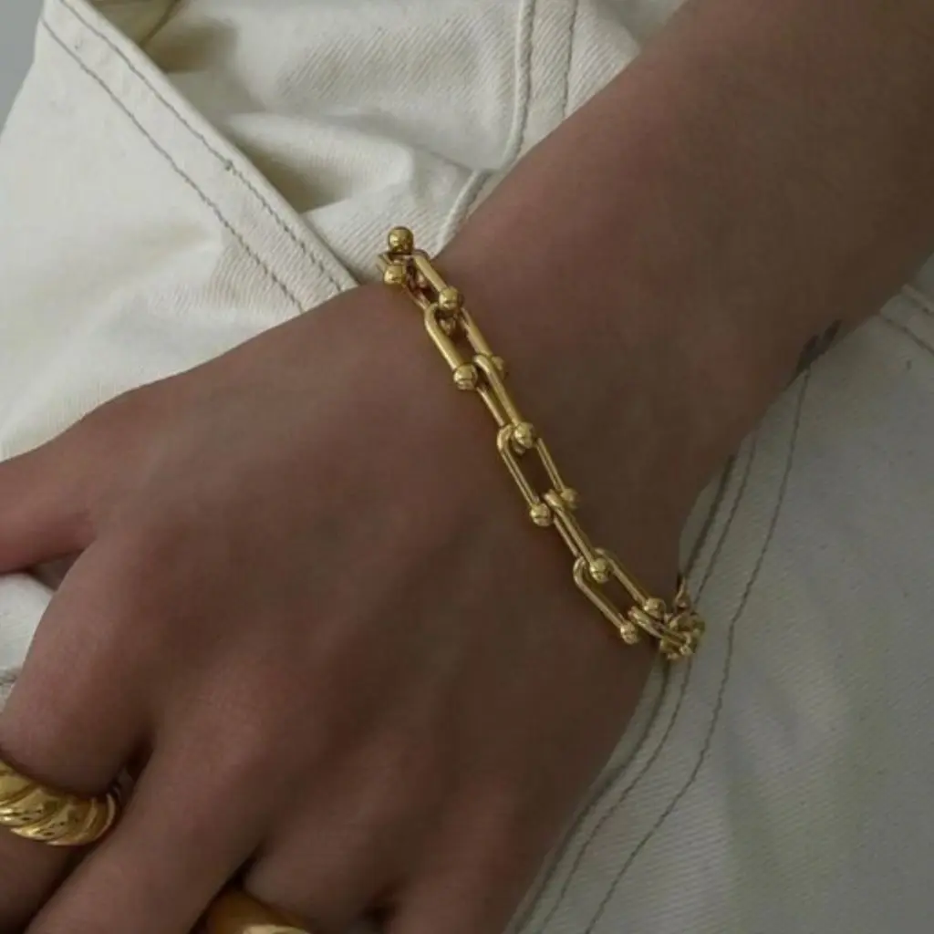 Pulseira Elos Inspiração Aço Inoxidável